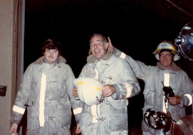 Old Heads! Assistant Chief Hayden (L), Chief Culbertson (C), Deputy Chief McNabb (R).  Photo is from the Mid 1980's